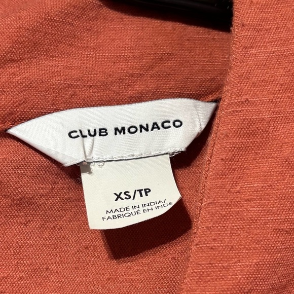 Club Monaco Viscose Women's Rust Sleeveless Summer Tank Top Blouse XS - Picture 3 of 5